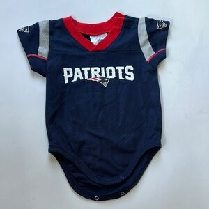 NFL Patriots Infant Onesie - Navy and Red